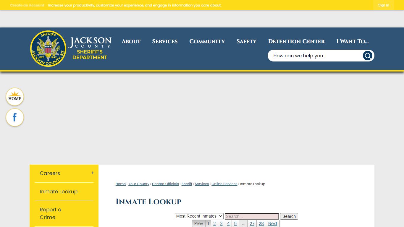 Inmate Lookup | Jackson County, MS